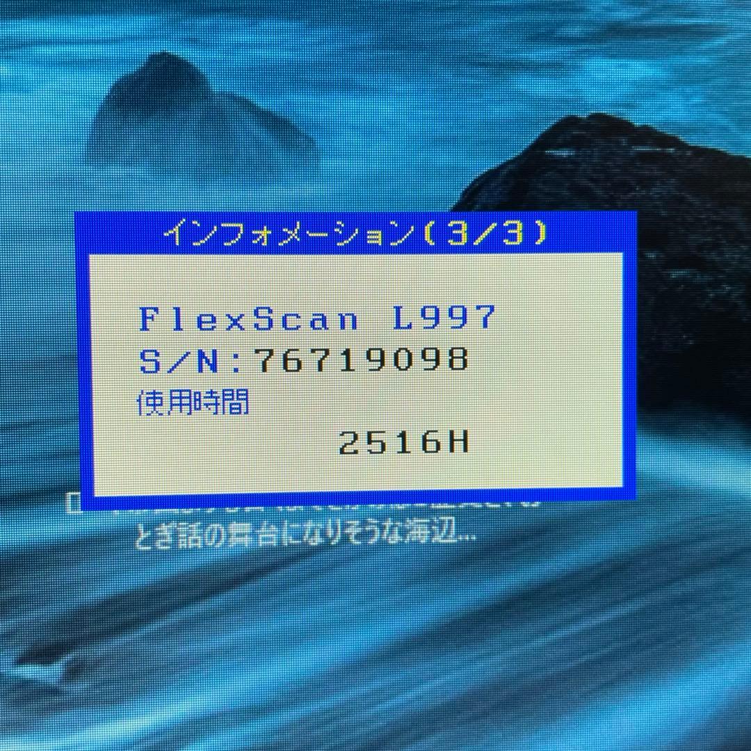 ディスプレイ・モニター本体 EIZO FlexScan L997