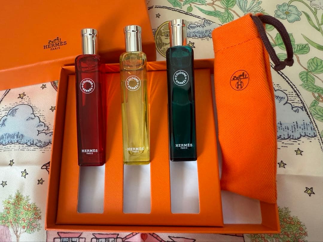 【HERMES】香水3本セット（専用ボックス、保存袋付き）