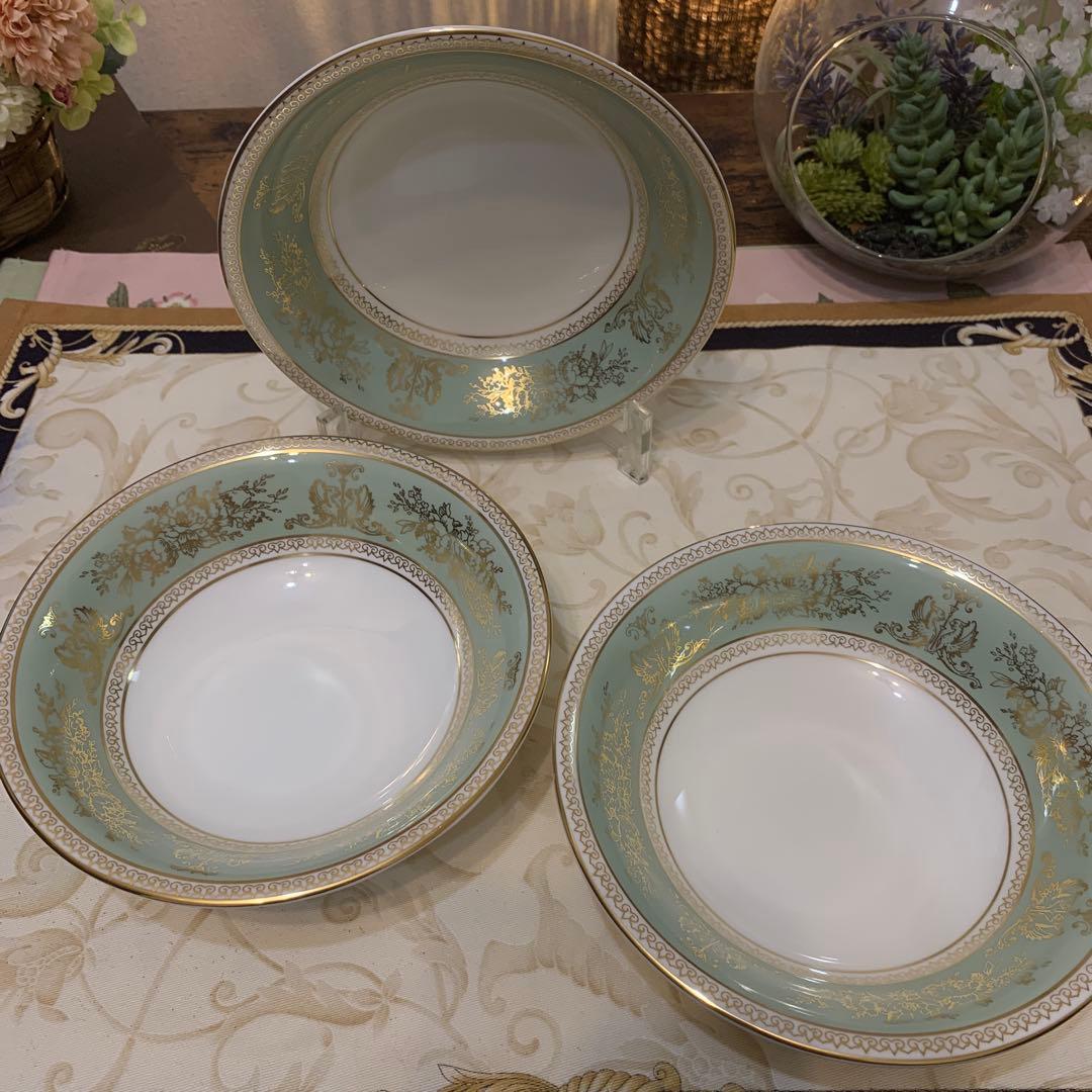 ウェッジウッド コロンビア　セージグリーン 15.5cm サラダボウル5枚