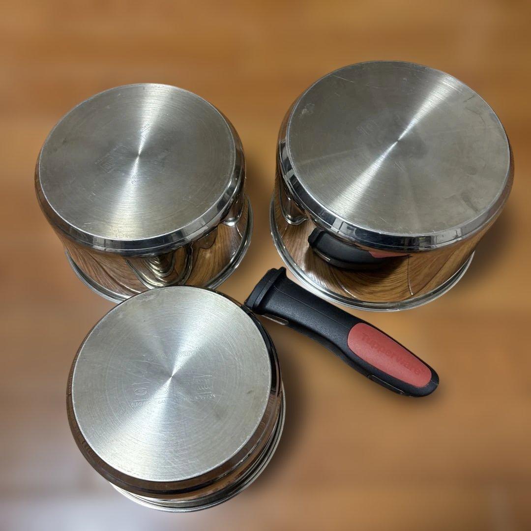 Tupperware タッパーウェア コンパクトクックウェア　3点セット