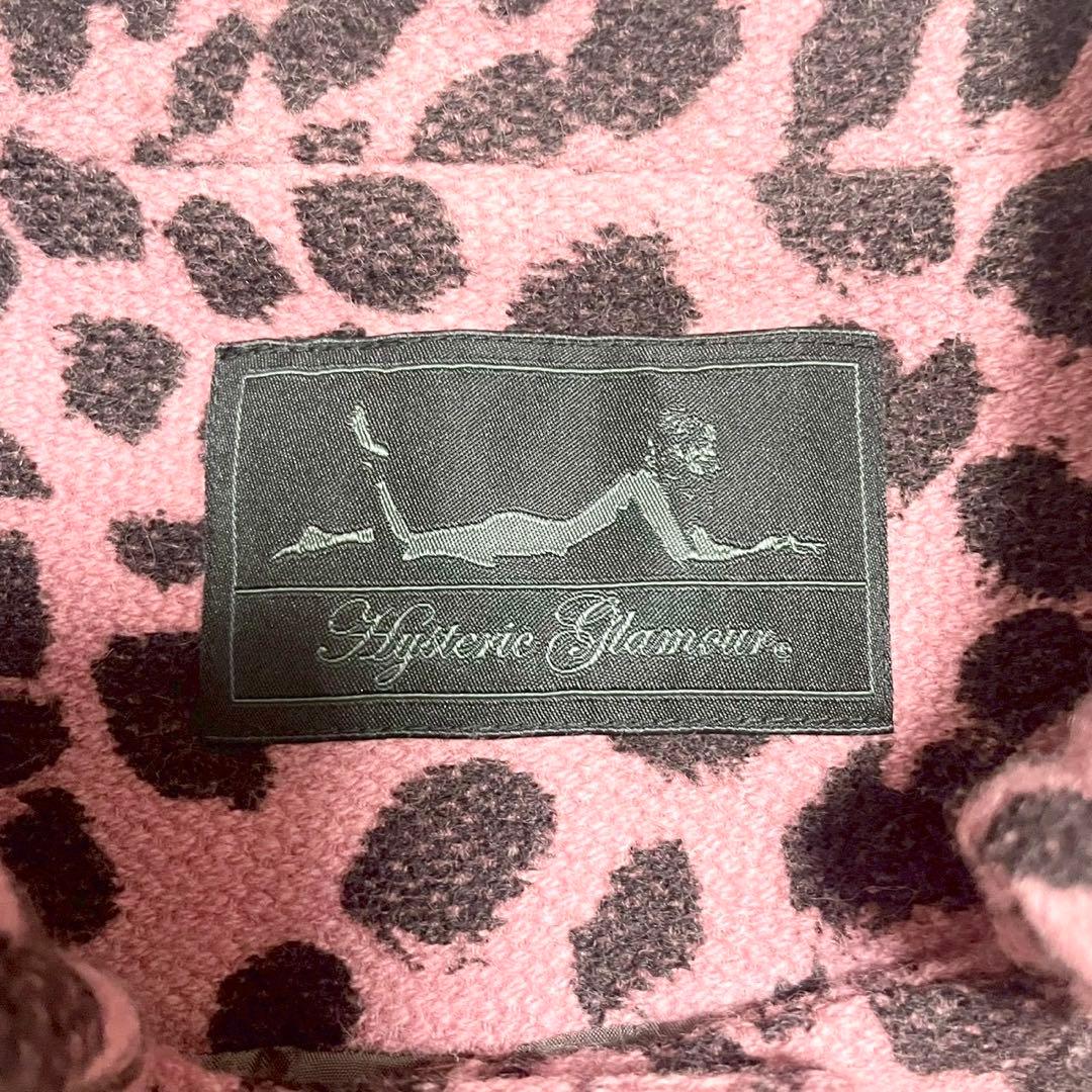 y2k❤️ HYSTERIC GLAMOUR レオパード柄 ステンカラーコート
