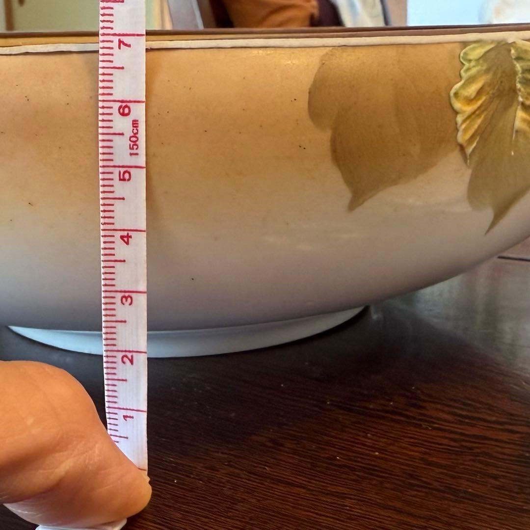 美品　希少　ノリタケ刻印あり　陶器製ボウル皿大　1884年代製