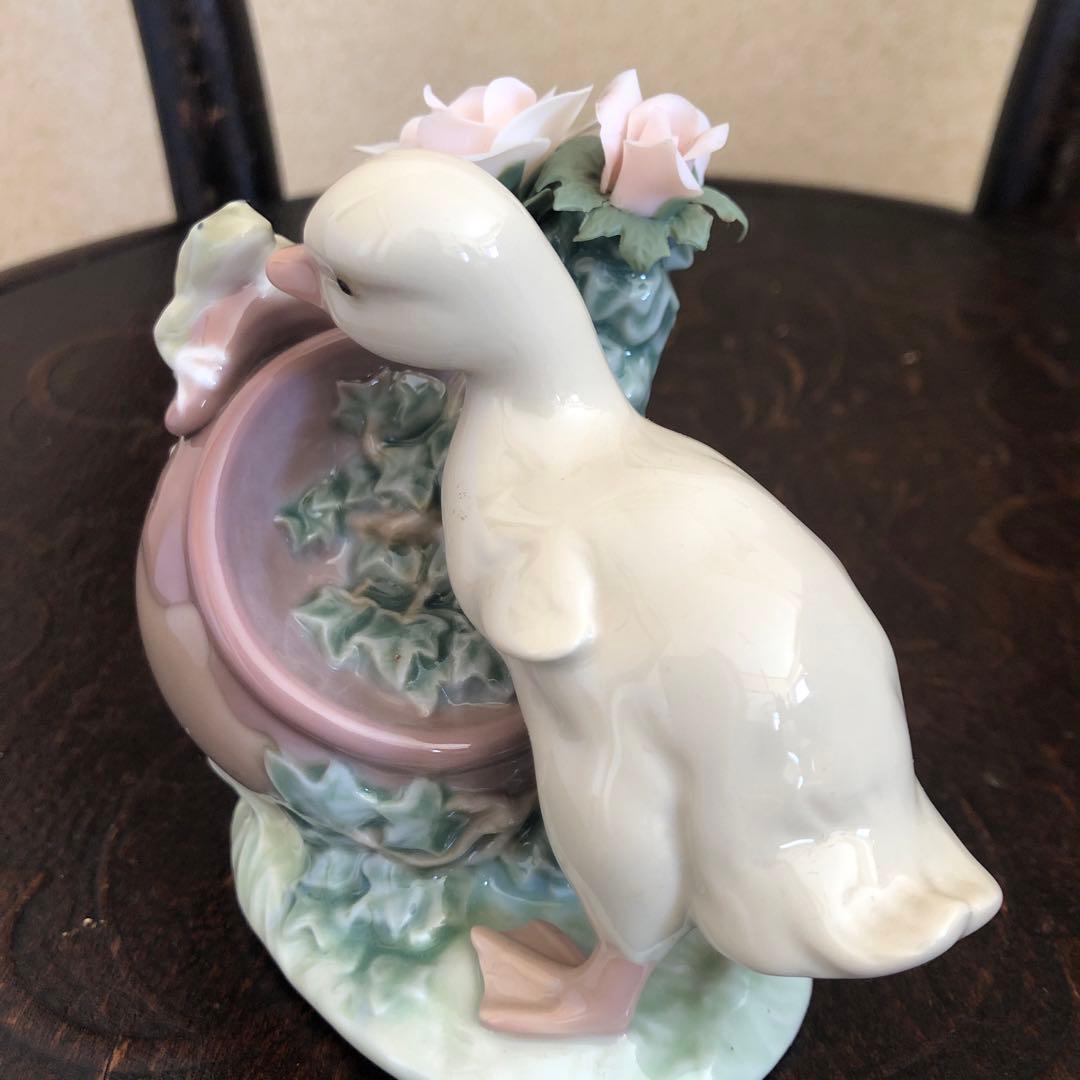 リアドロ　アヒルと花とカエル