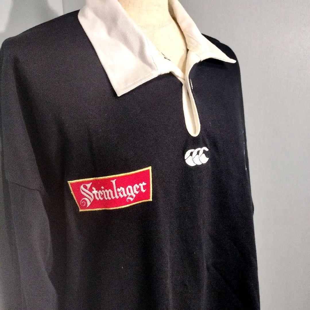 新品タグ カンタベリー◆オールブラックス◆ラガーシャツ ニュージーランド 90s