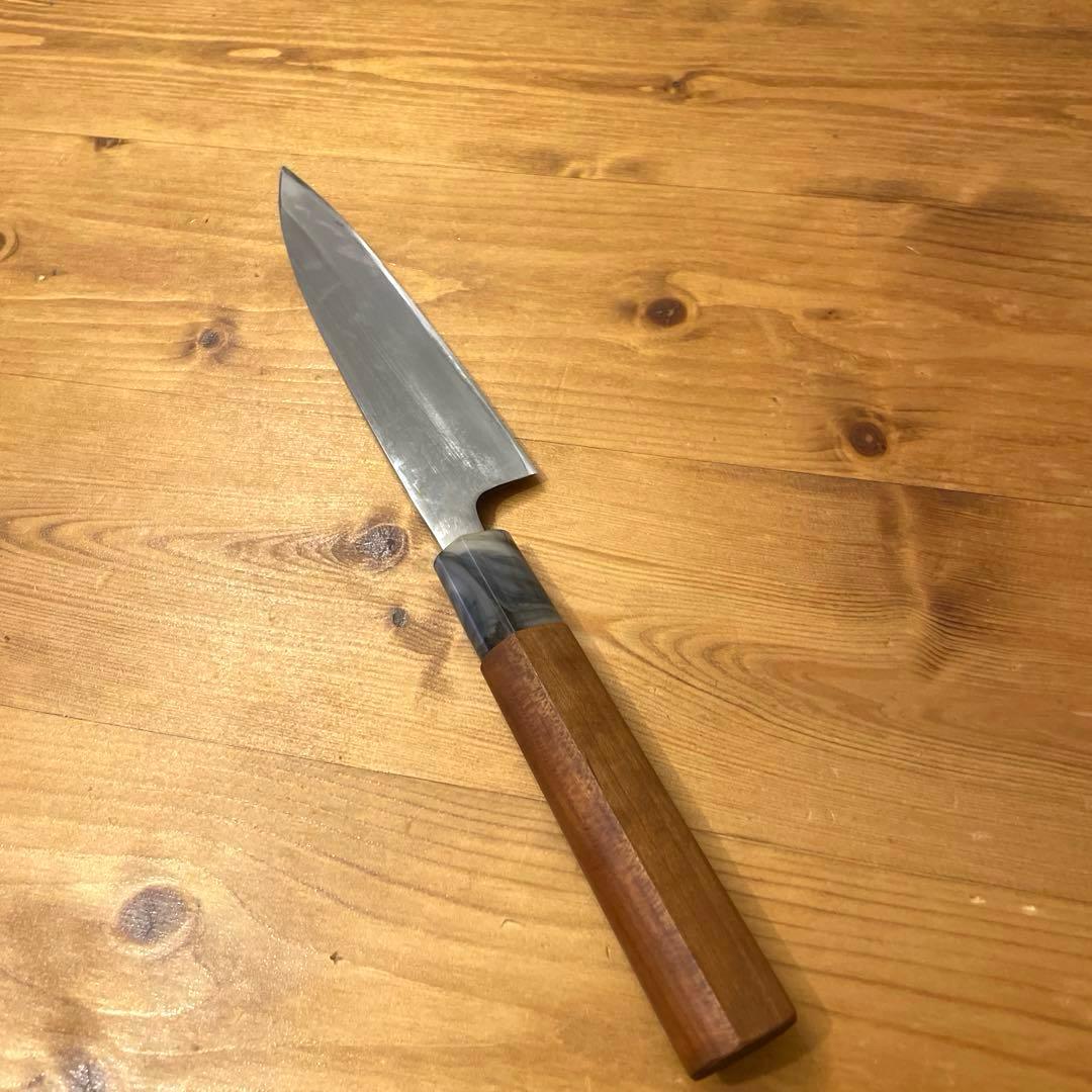 外薗別打 柳刃包丁 柳 5寸 15cm 両刃 葉蘭切り 研ぎ済み