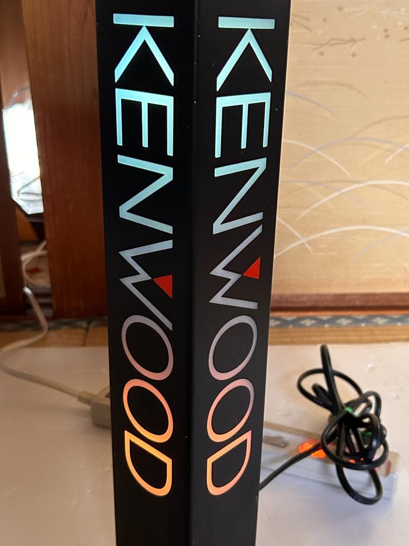 当時物　KENWOOD 　店頭ディスプレイライト　　現状