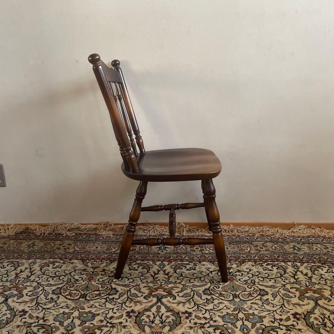 ②【美品】キツツキ 飛騨産業 ダイニングチェア　ウィンザーチェア　コムバック