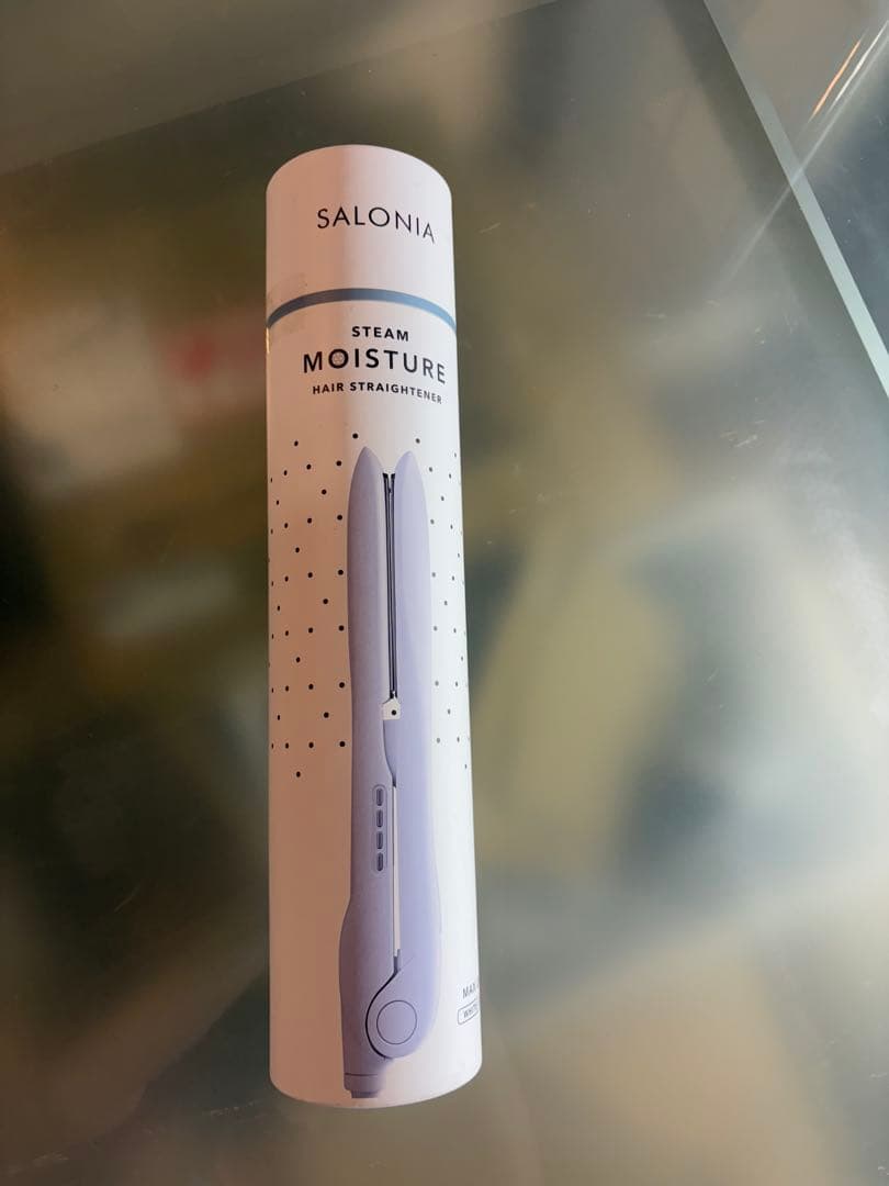 SALONIA サロニア スチームモイスチャーストレートアイロン ホワイト