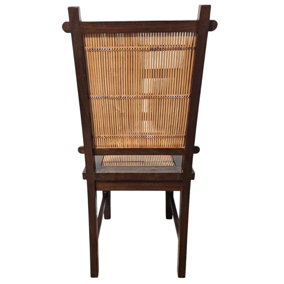 バンブーチェア② 竹×無垢材 アンティーク調 ダイニングチェア 和モダン