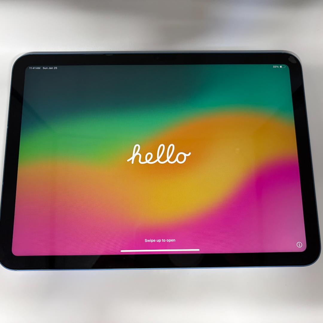 iPad 第10世代 Wi-Fi+Cellular 64GB ブルー ケース付き