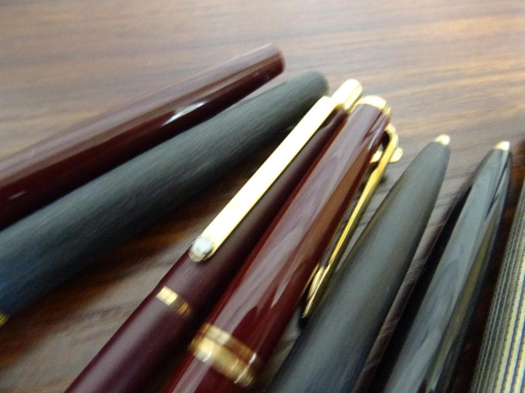 藤05 万年筆 ボールペン 7本 まとめ売り ペン先地金有 モンブラン セーラー