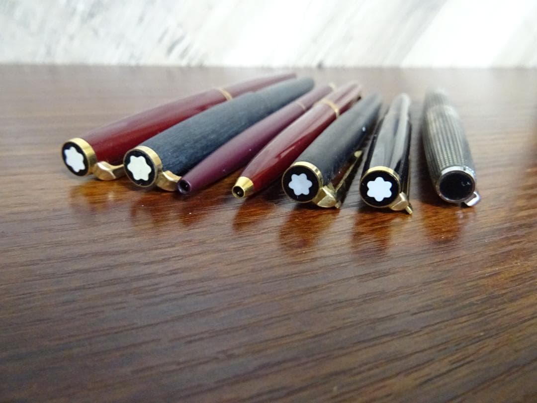 藤05 万年筆 ボールペン 7本 まとめ売り ペン先地金有 モンブラン セーラー