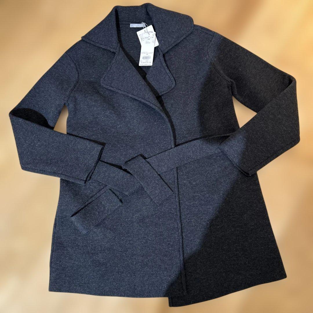 theory luxe ダークグレー ピーコート 38新品タグ付定価￥59400