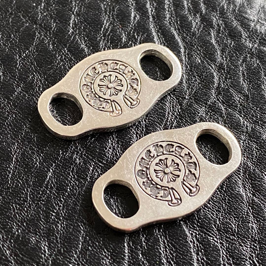 クロムハーツ シューレース ストッパー キーパー スニーカー ホースシュー 2個