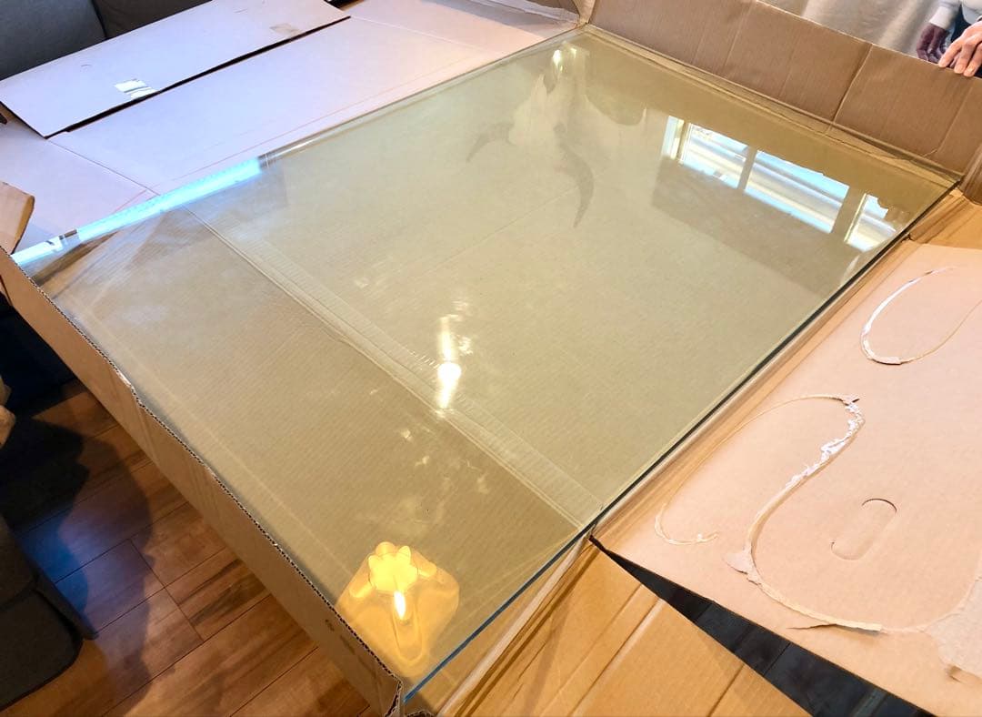 カッシーナ　ガラステーブル天板のみ