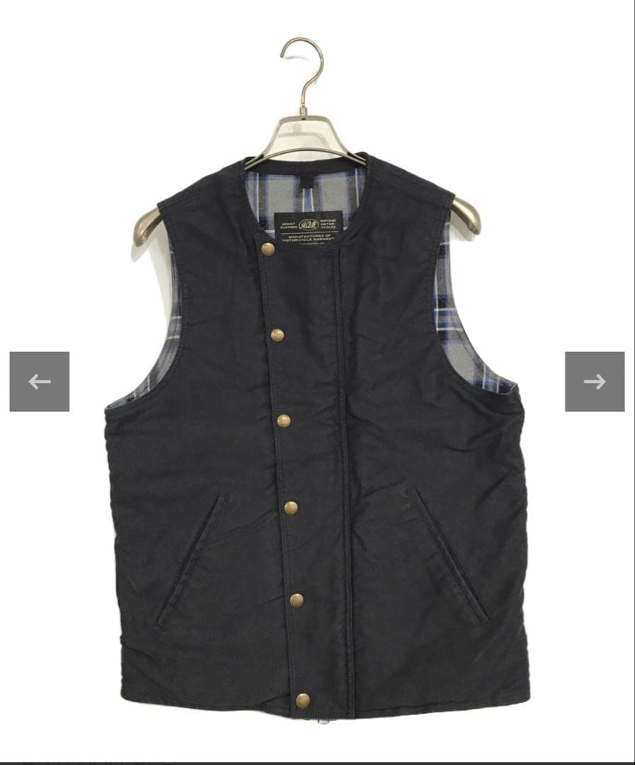 アディクトクローズ　COTTON ULSTER VEST