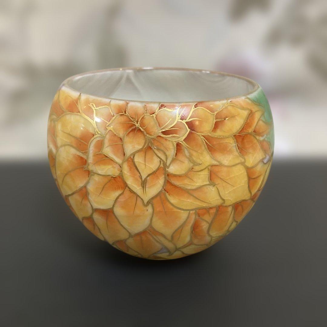 陶あん豪華な玉湯呑み