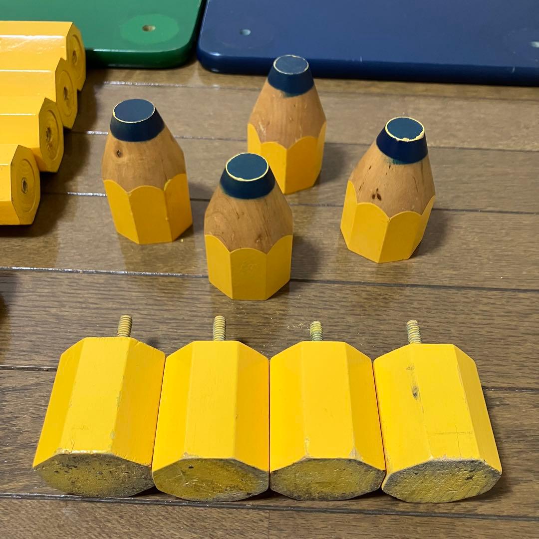 【貴重・昭和レトロ】ピエール・サラのペンシルシェルフ♡えんぴつ3段ラック♡棚