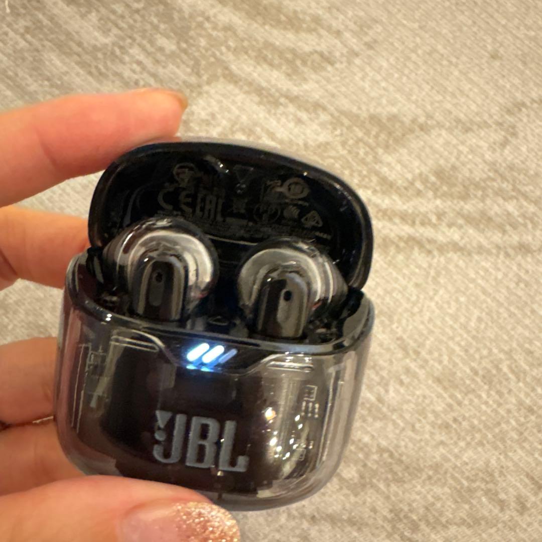 JBL TUNE FLEX BLACK イヤホン　スケルトン