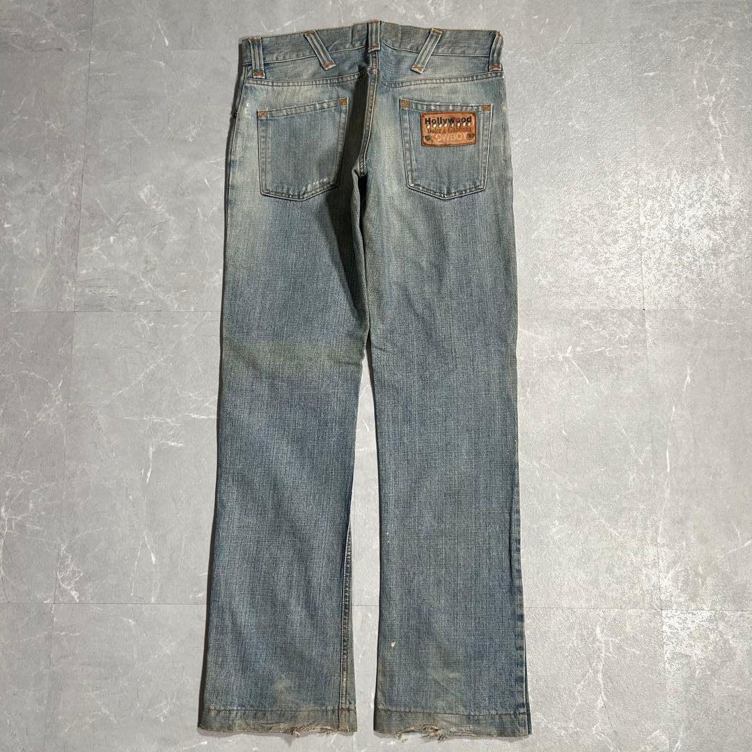 DOLCE&GABBANA イタリア製 フレアデニム クラッシュ 古着 ペンキ