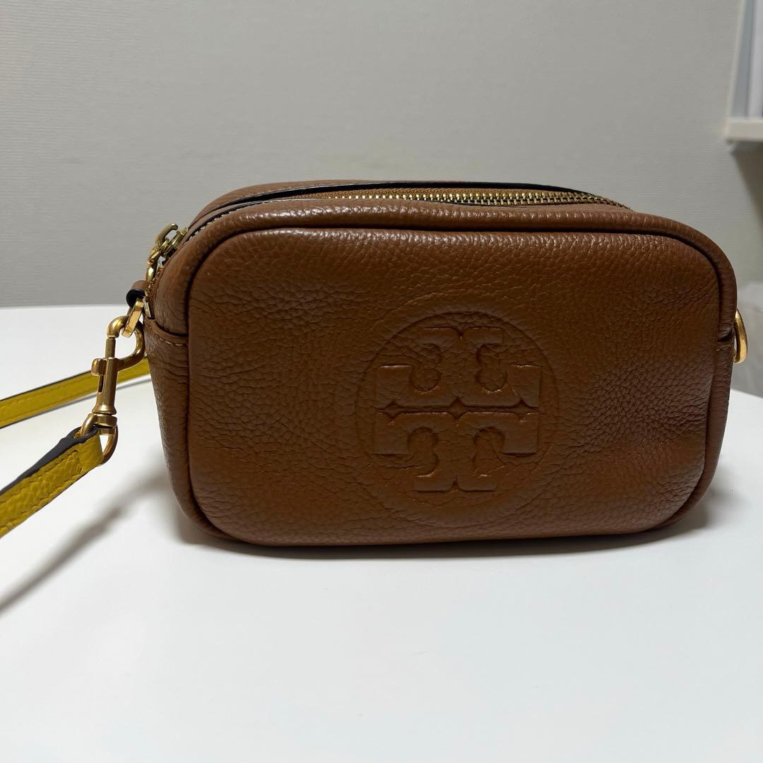 Tory Burch ペリーボンベミニバッグ キャメル
