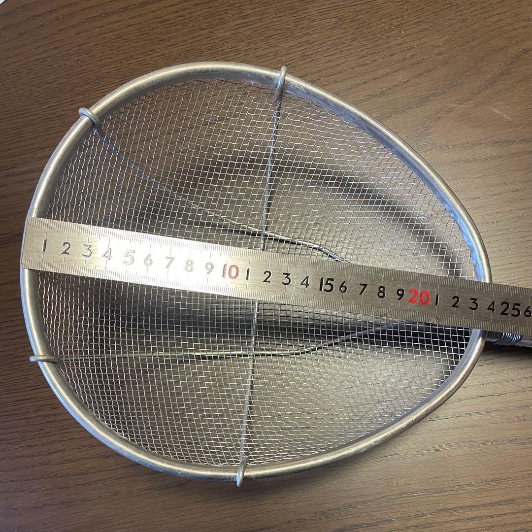 【手打蕎麦道具】そば揚げ 麺揚げ ステンレス・木製ストレーナー 蕎麦屋 うどん屋