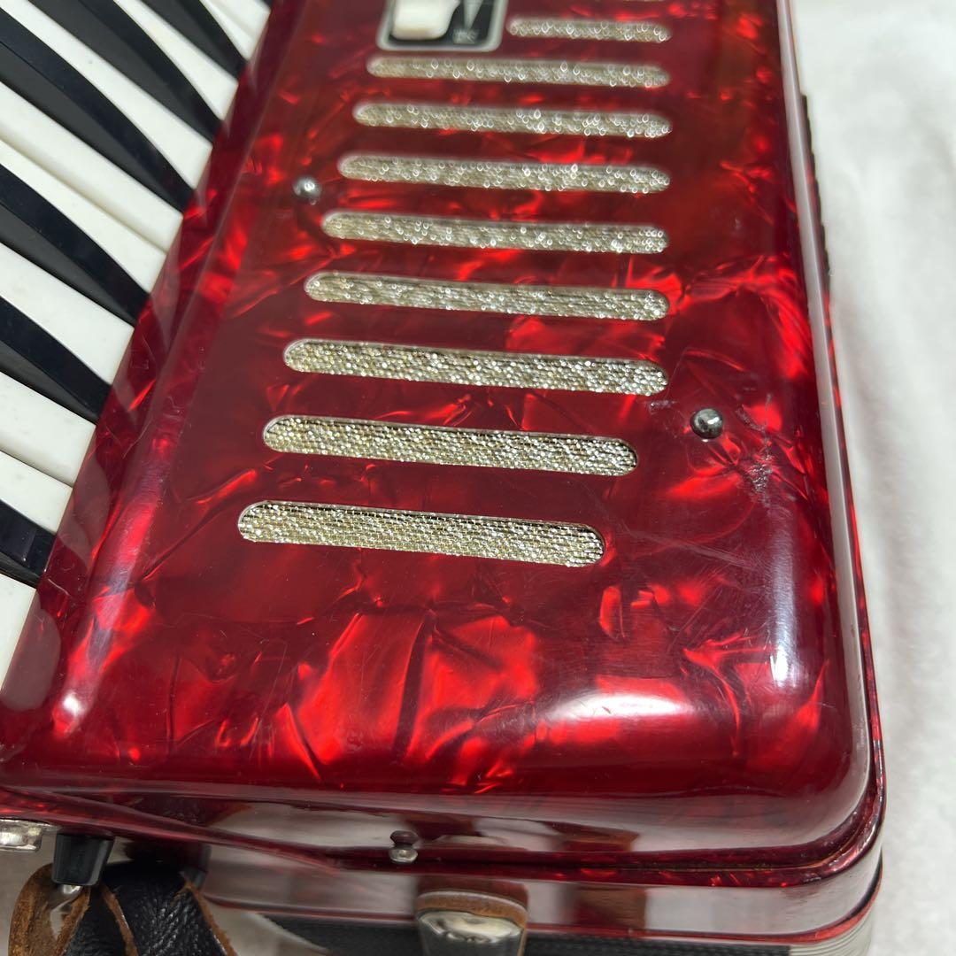 えままYAMAHA ヤマハ S-32 アコーディオン 赤