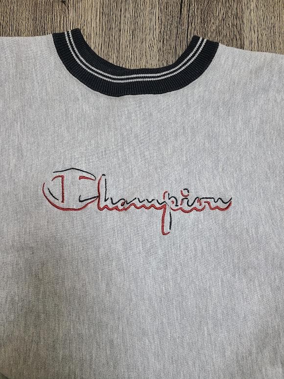 90s USA製 Champion チャンピオン リバースウィーブ スクリプト