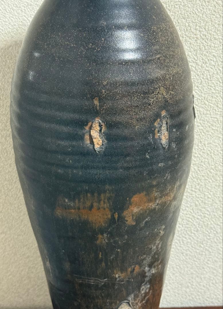 中国　宋〜遼時代　磁州窯鳥もも瓶　アンティーク　送料込み250905