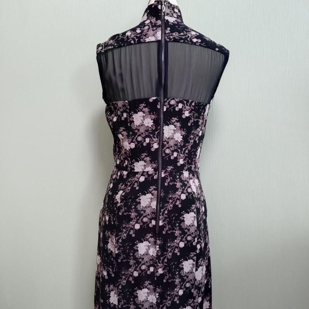 上海灘 ワンピース シルク100% チャイナドレス