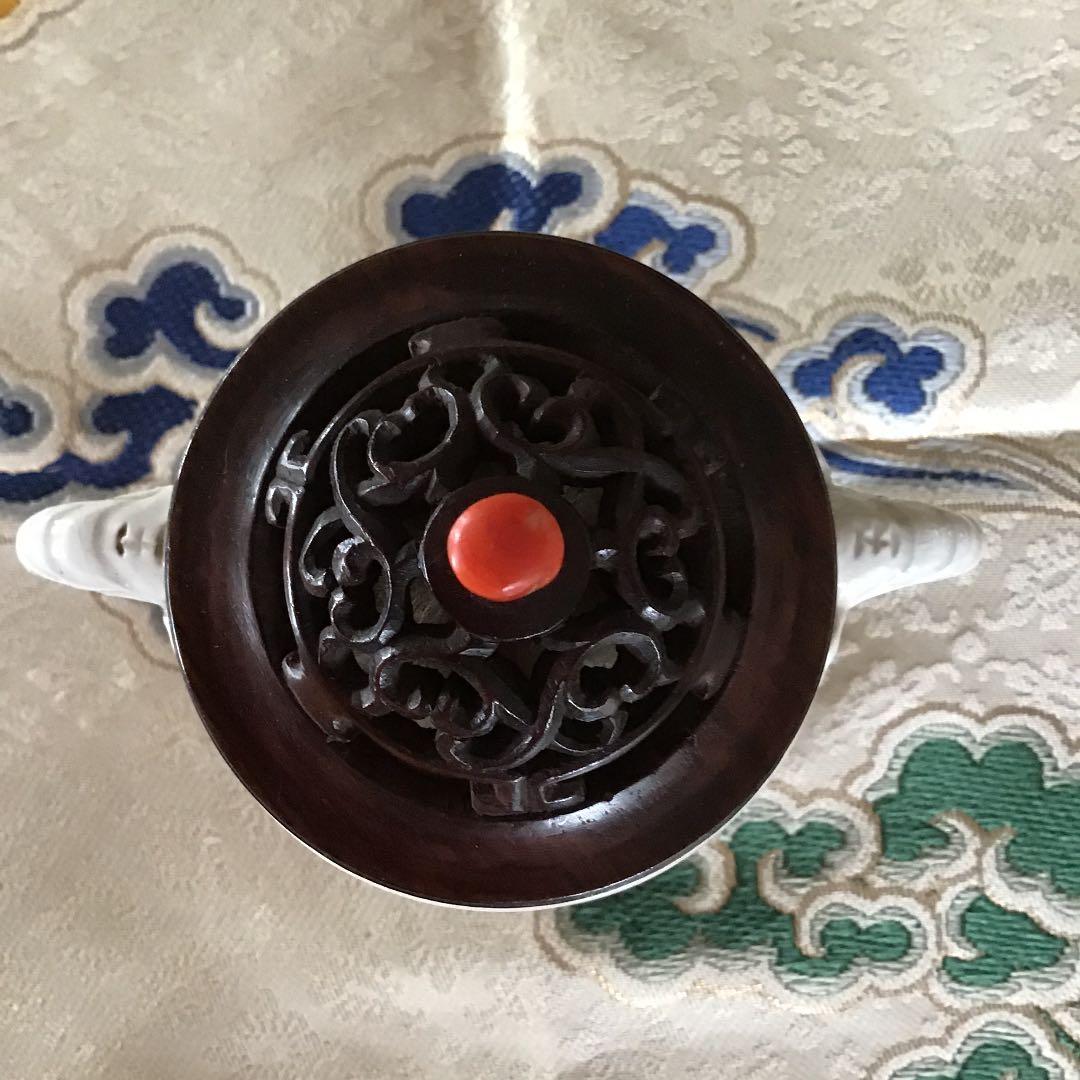 【徳化窯 白高麗香炉】