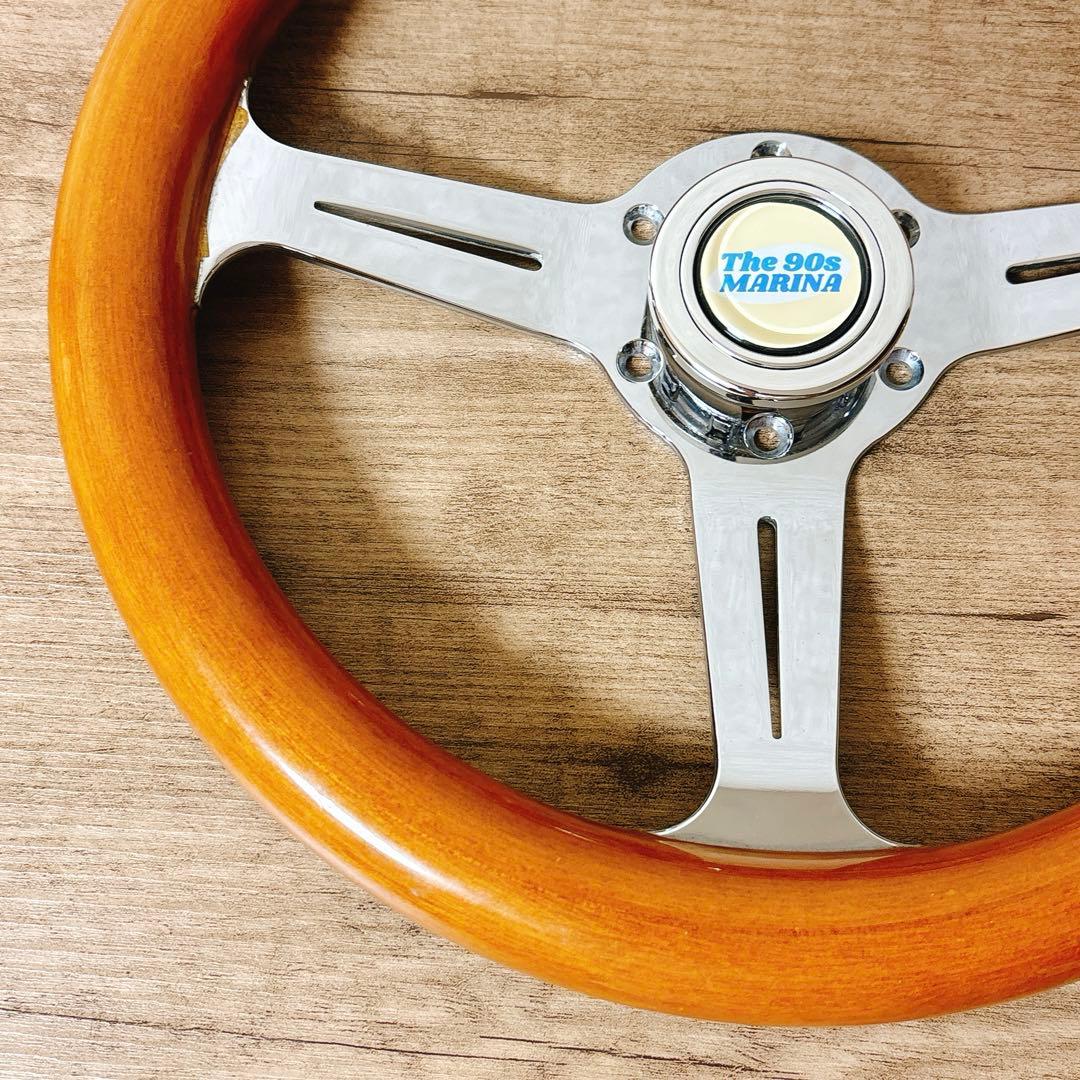 希少　当時物　ウッドハンドル　ウッドステアリング　33cm 旧車　USDM