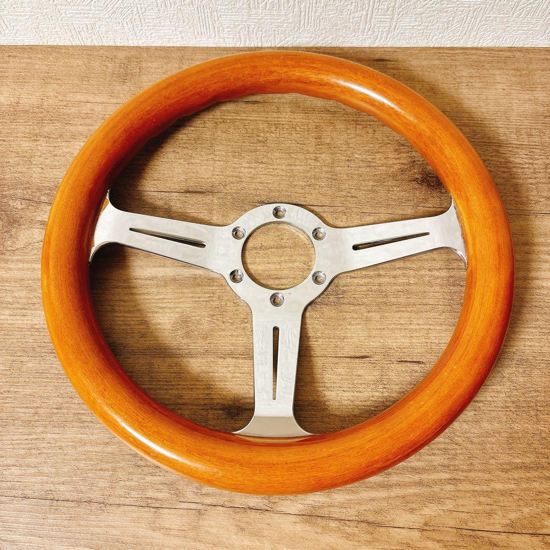 希少　当時物　ウッドハンドル　ウッドステアリング　33cm 旧車　USDM