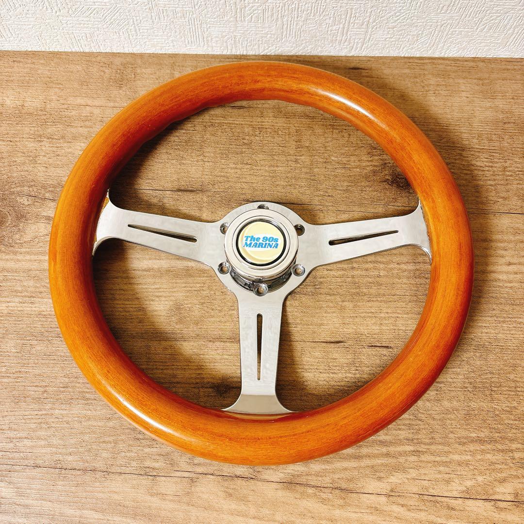 希少　当時物　ウッドハンドル　ウッドステアリング　33cm 旧車　USDM