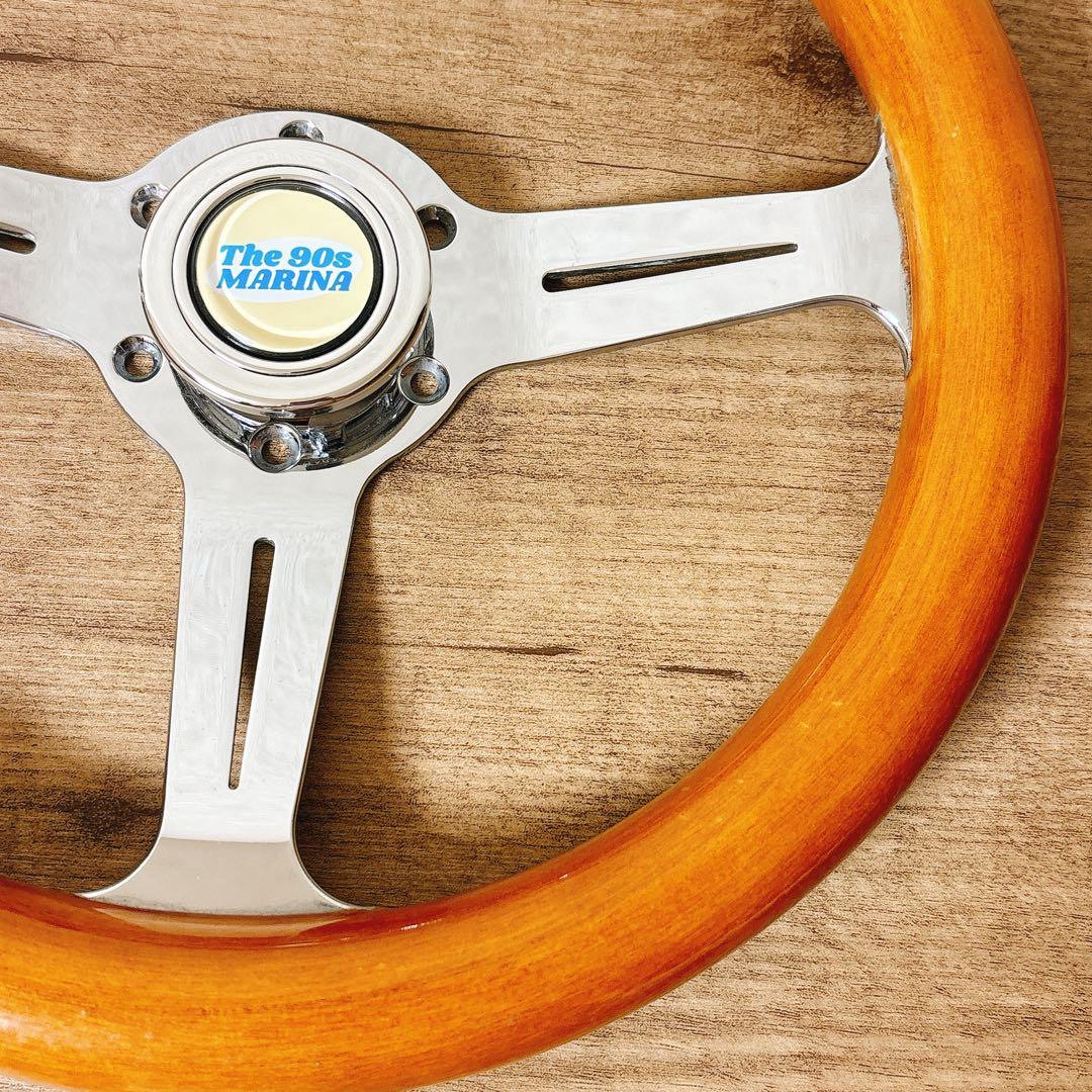 希少　当時物　ウッドハンドル　ウッドステアリング　33cm 旧車　USDM