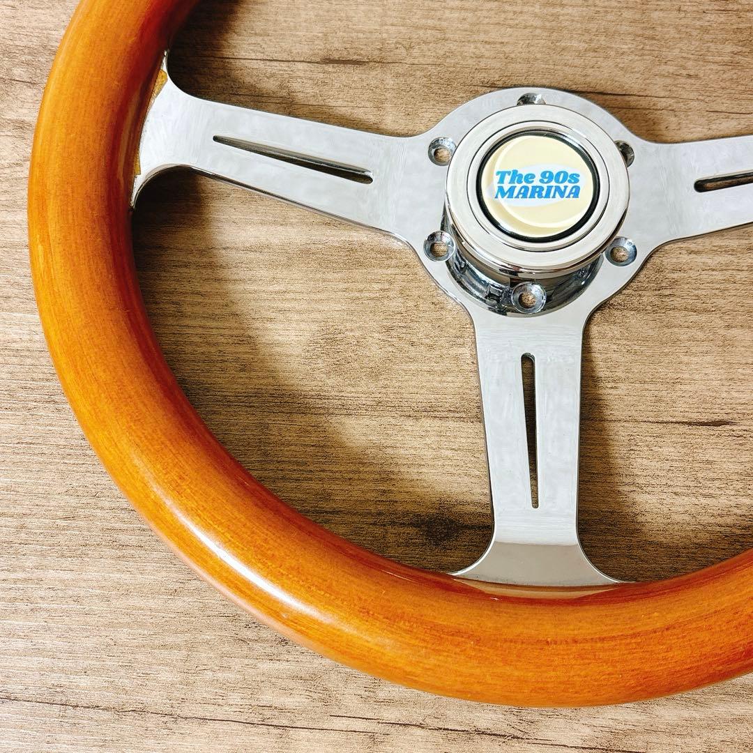 希少　当時物　ウッドハンドル　ウッドステアリング　33cm 旧車　USDM