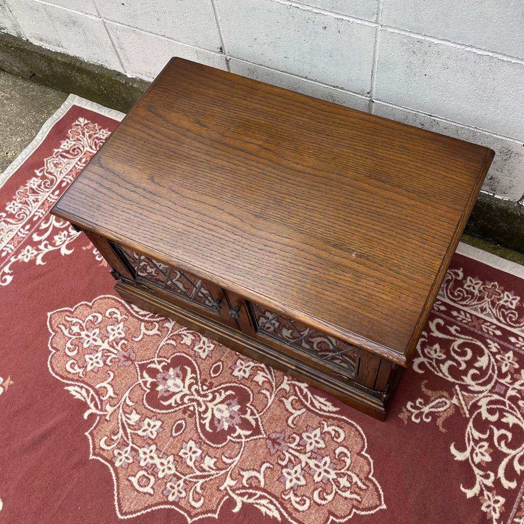 英国家具 ◾️Old Charm オールドチャーム 木製オーク材 テレビ台 収納棚