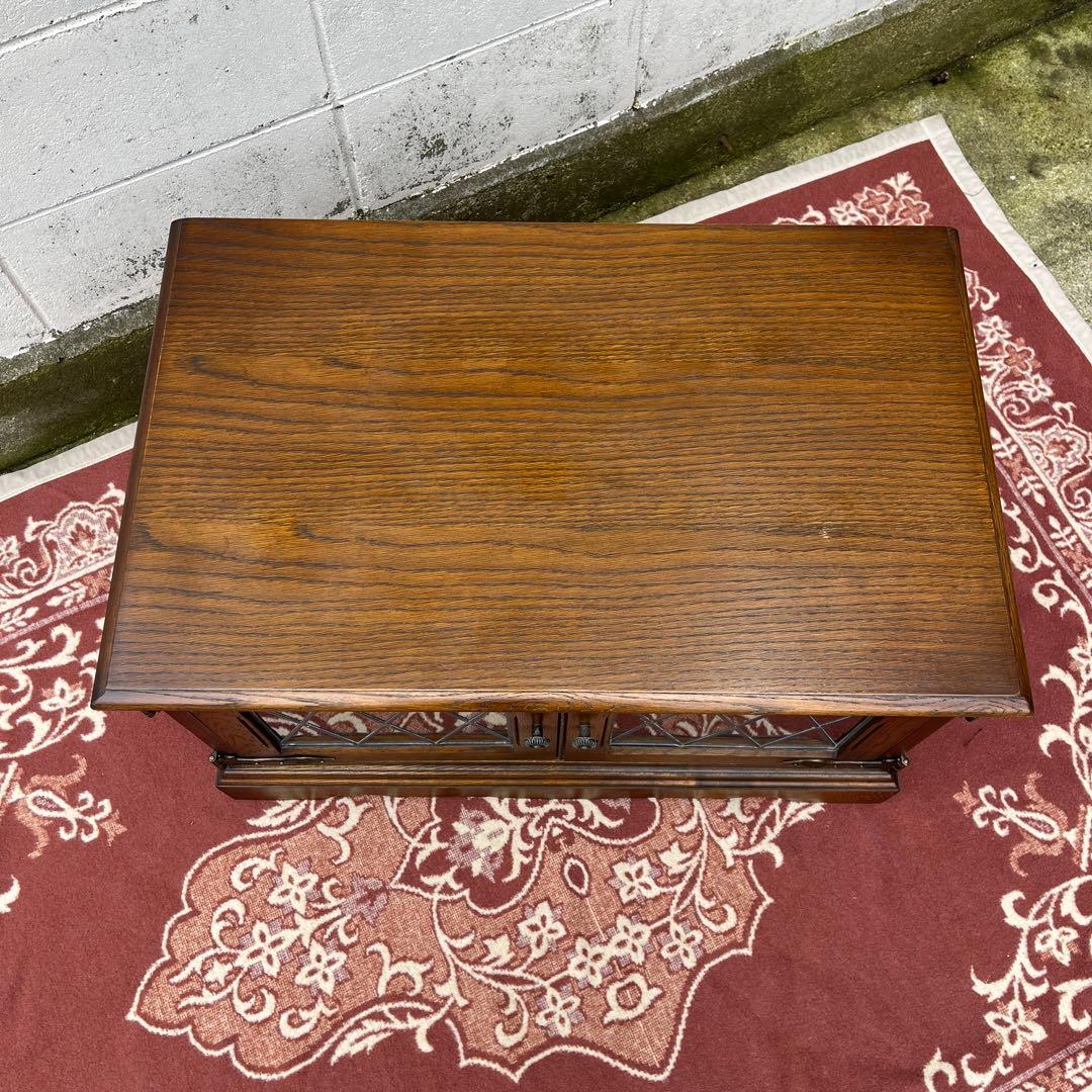 英国家具 ◾️Old Charm オールドチャーム 木製オーク材 テレビ台 収納棚
