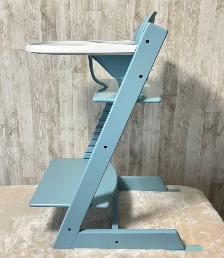 ストッケ トリップトラップ テーブル・ベビーセット付　シリアル6 アクアブルー