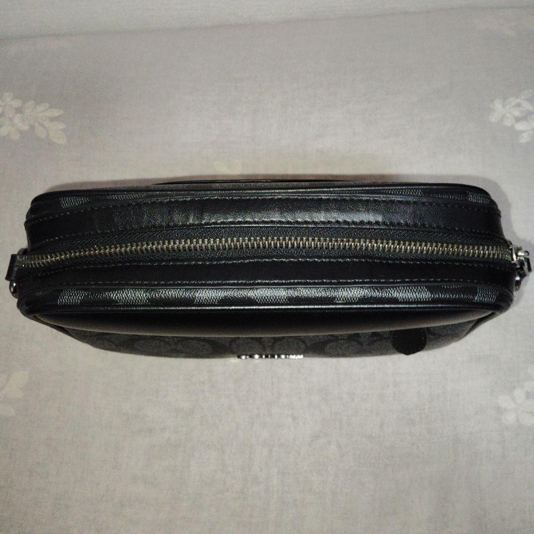 COACHコーチブラックショルダーメンズバッグ