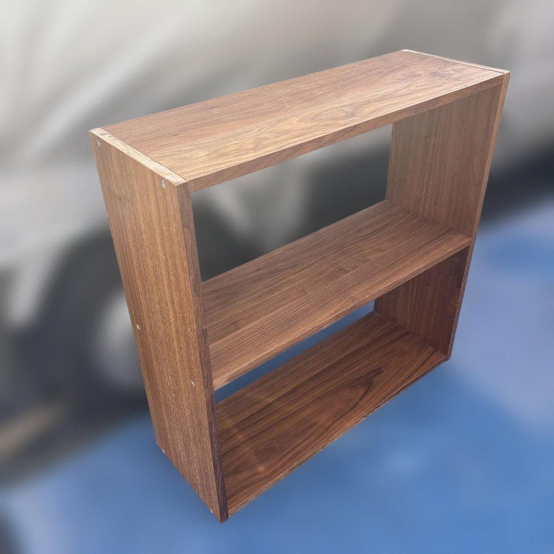 無印良品 MUJI スタッキングシェルフ ウォールナット 2段