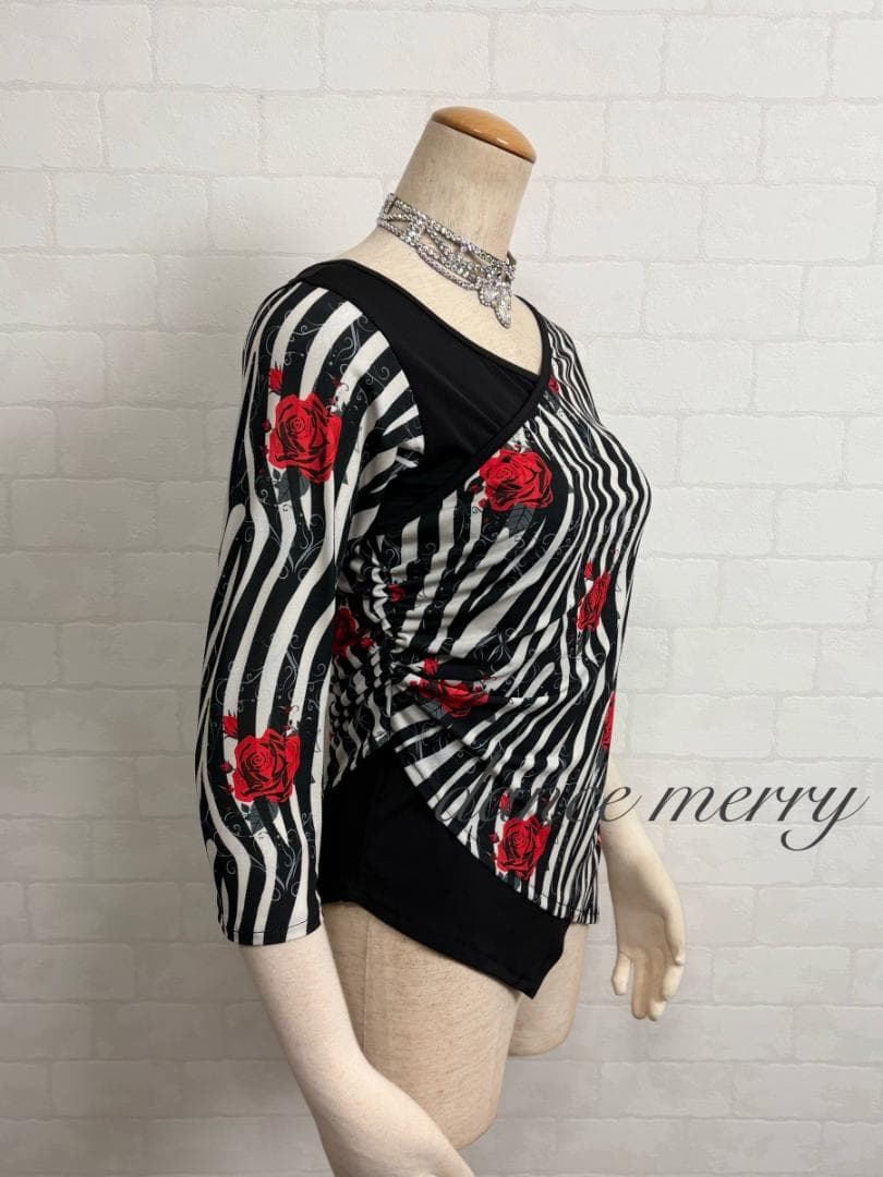 新品　社交ダンス　赤　黒　ベージュ　ツーピース　セットアップ　パーティ　2914