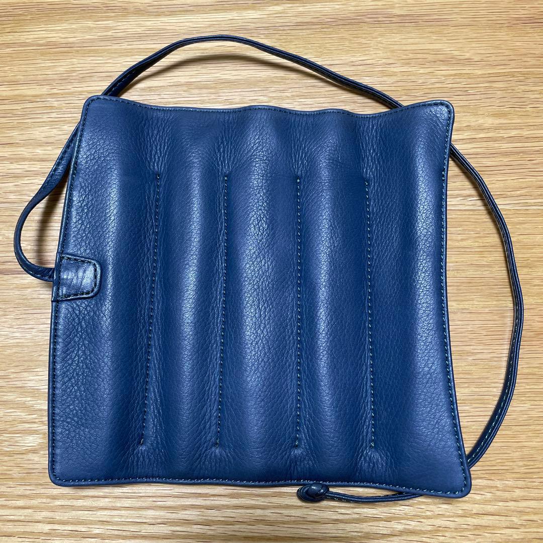 【希少限定カラー】ナガサワキップレザーロールペンケース5本差し北野坂ナイトブルー