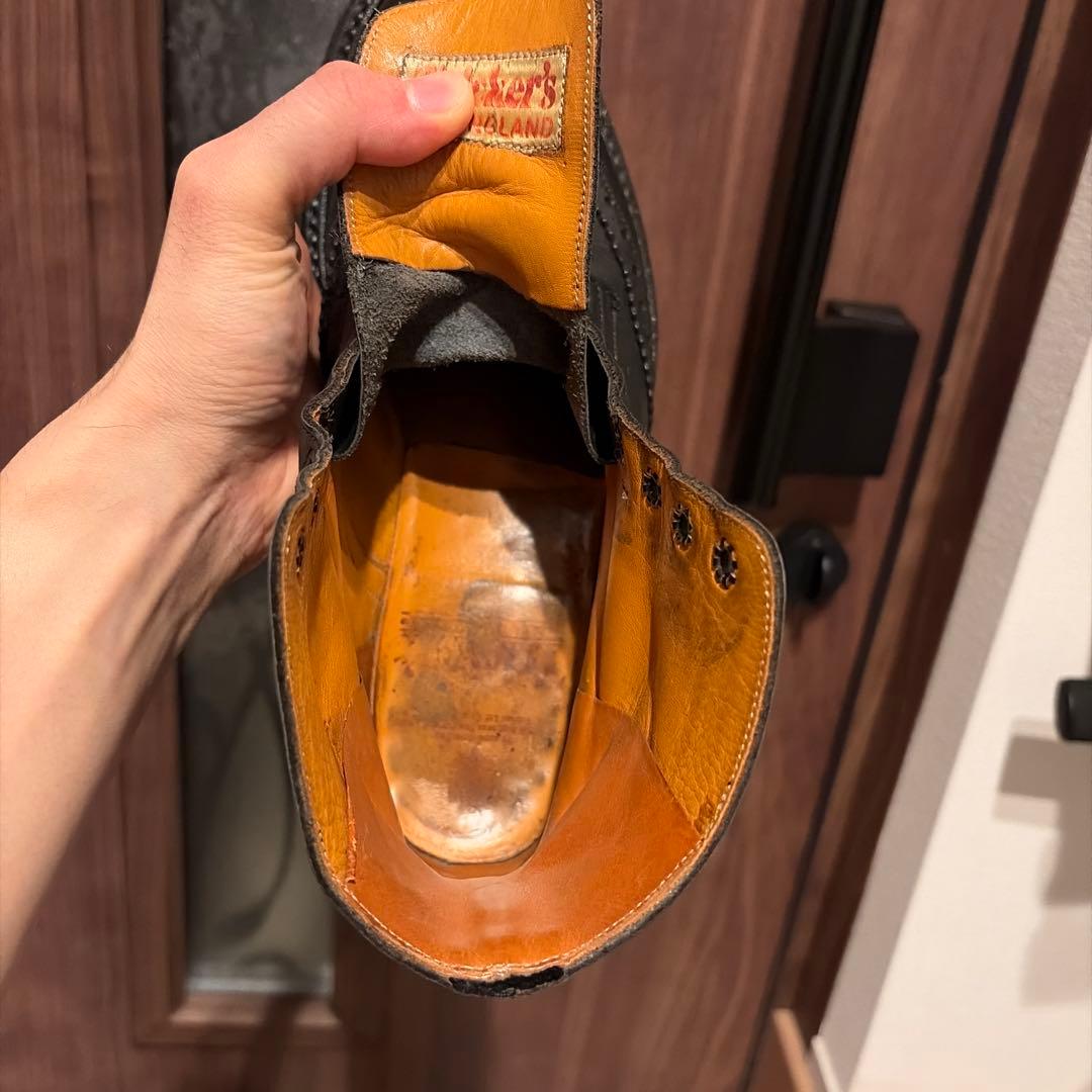 り*こ様 トリッカーズ M2508 モールトン ブラックカーフ カントリーブーツ