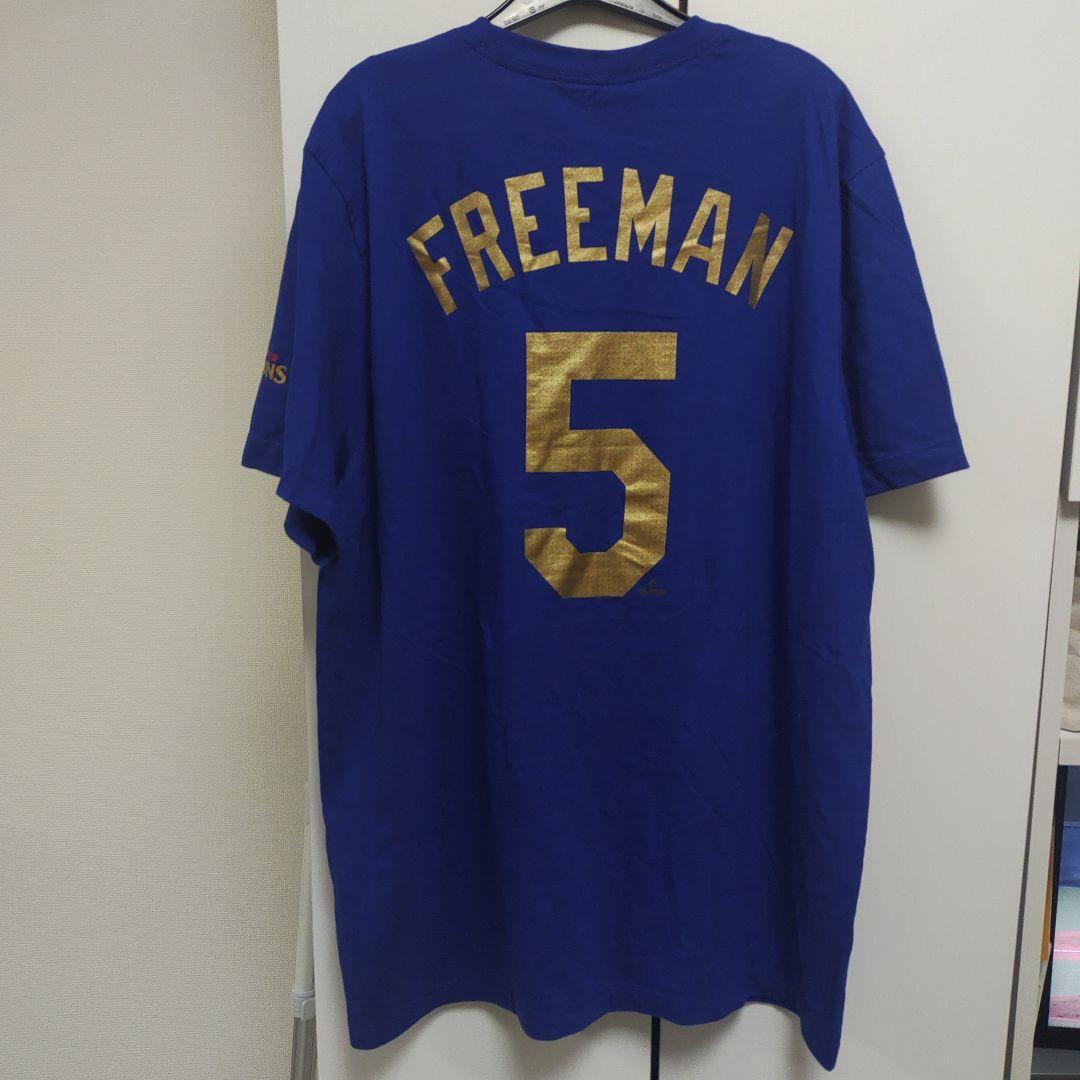 新品タグ付き NIKE フリーマン ドジャース ワールドシリーズ優勝記念Tシャツ