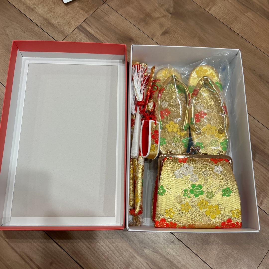 子供用花柄着物 七五三用　15点セット