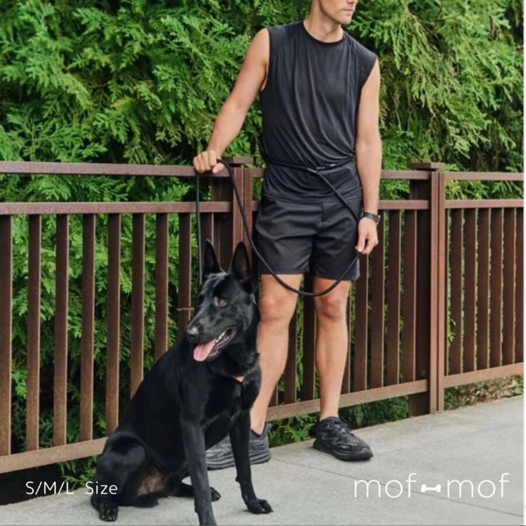 [boo'oh] リード一体型 Ray ハーネスハンズフリー ブラック Mサイズ