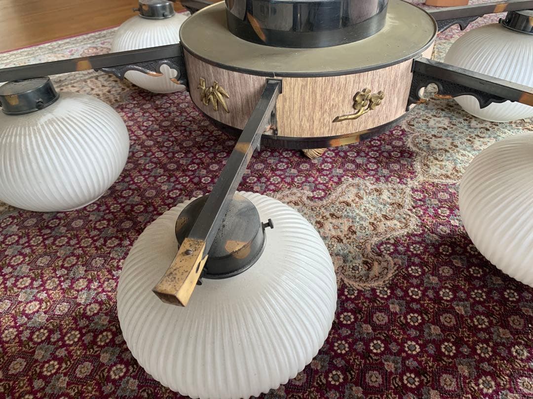 シャンデリア 昭和レトロ 6灯+1灯