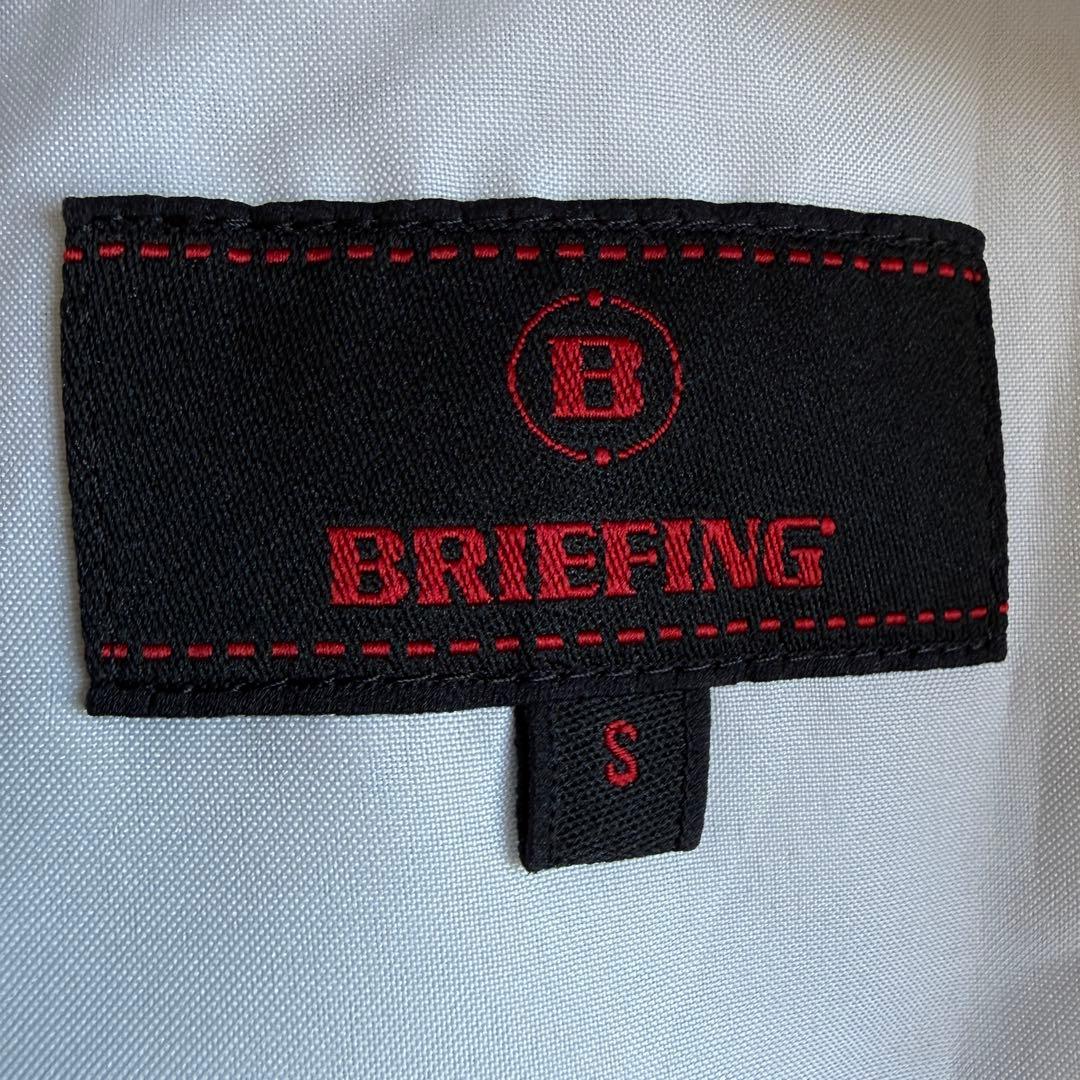 未使用級　ブリーフィングゴルフ　パンツ　S〜M相当　タック入り　カーキ　リネン混