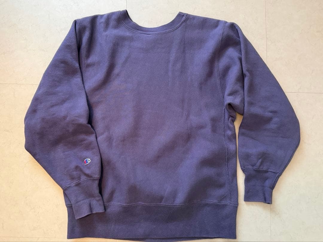 チャンピオンリバースウィーブ 90s サイズL USA 茄子紺　美品